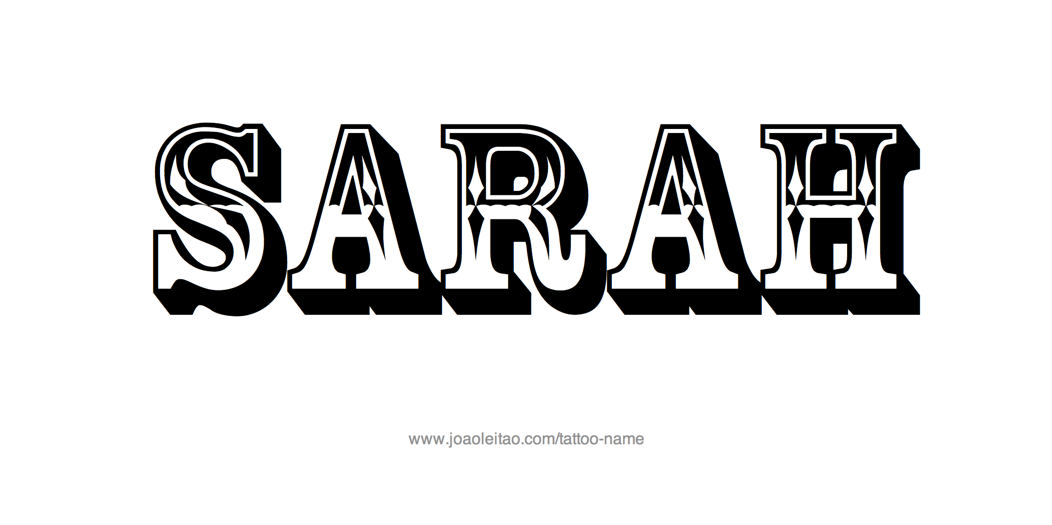 Tattoo Design Name Sarah 