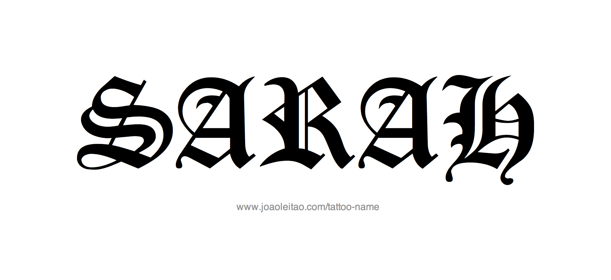 Tattoo Design Name Sarah 