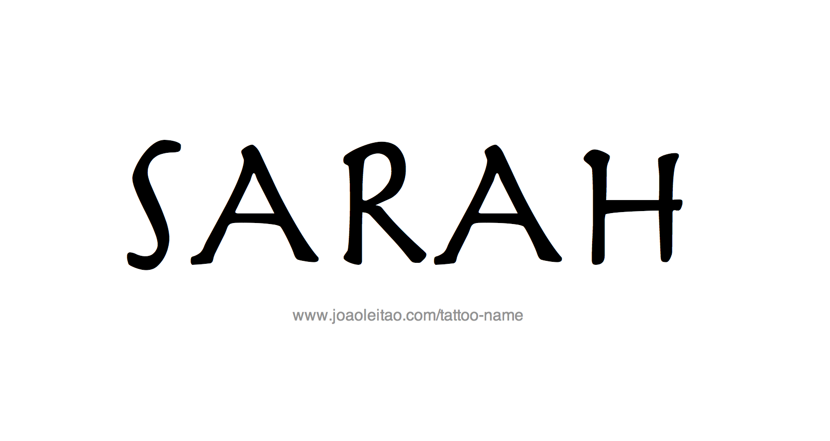 Tattoo Design Name Sarah 