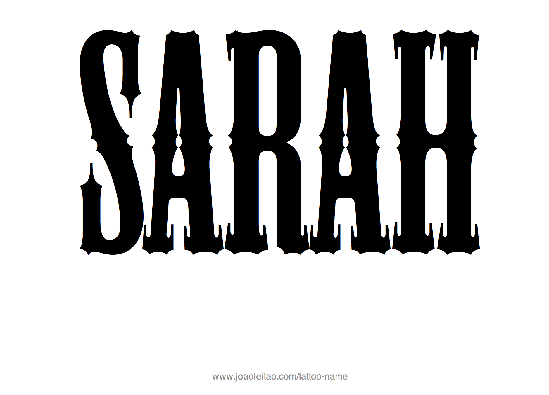 Tattoo Design Name Sarah 