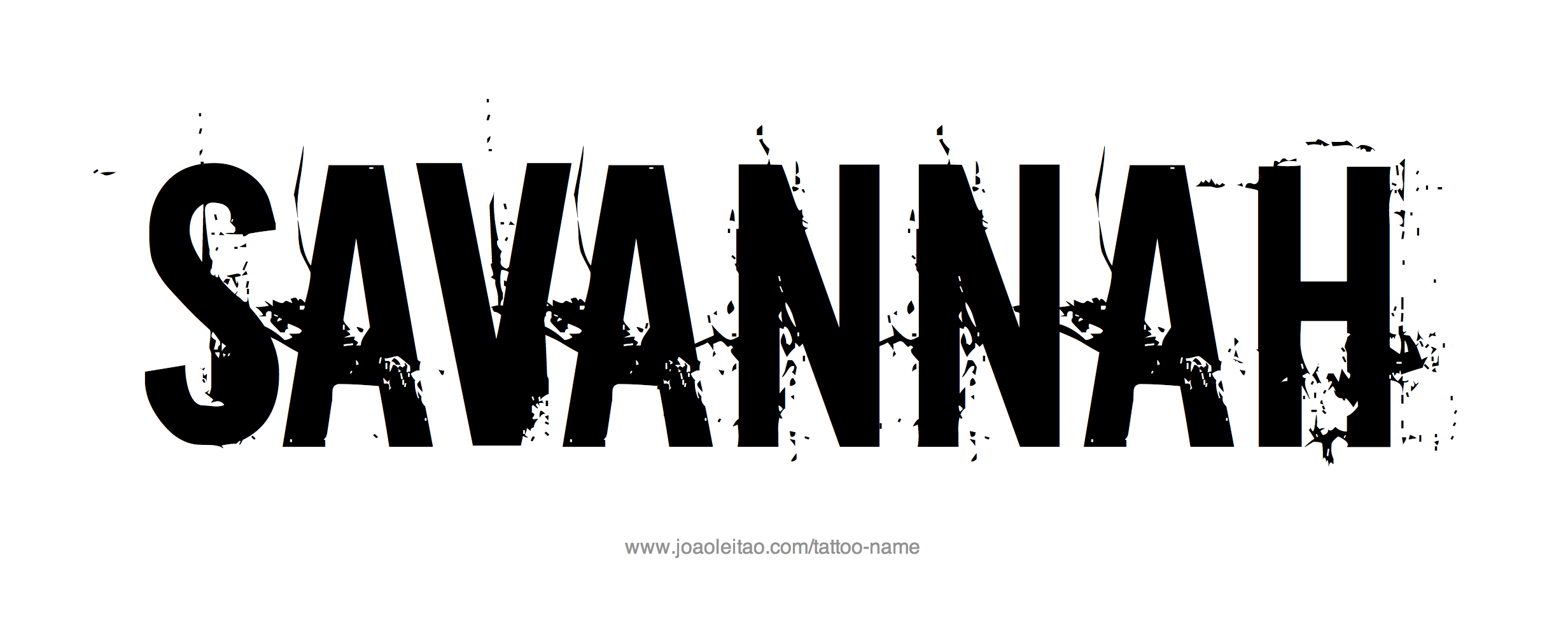 Tattoo Design Name Savannah 