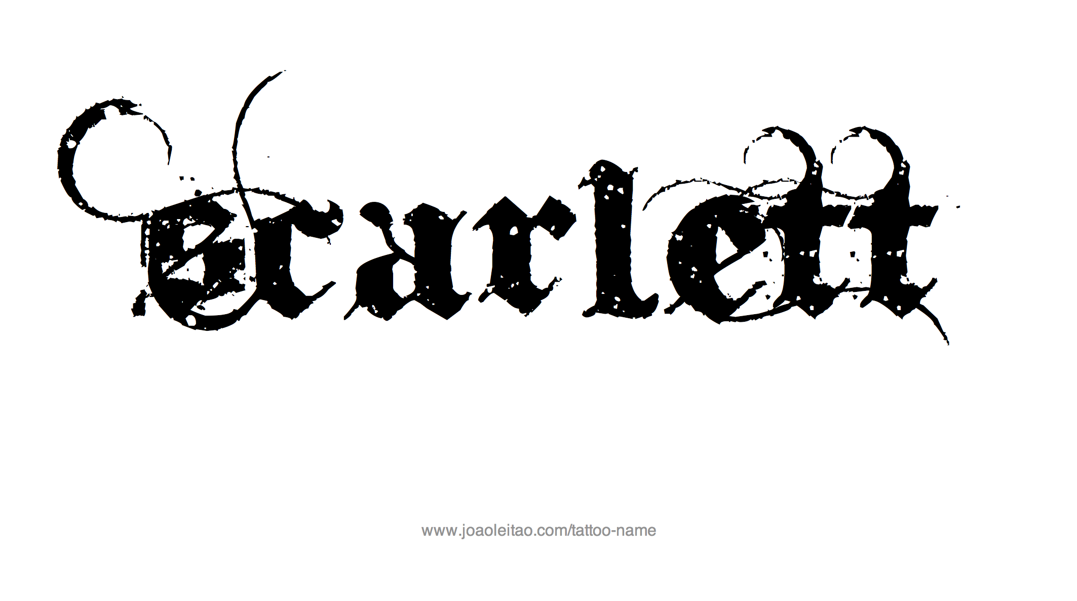 Tattoo Design Name Scarlett 