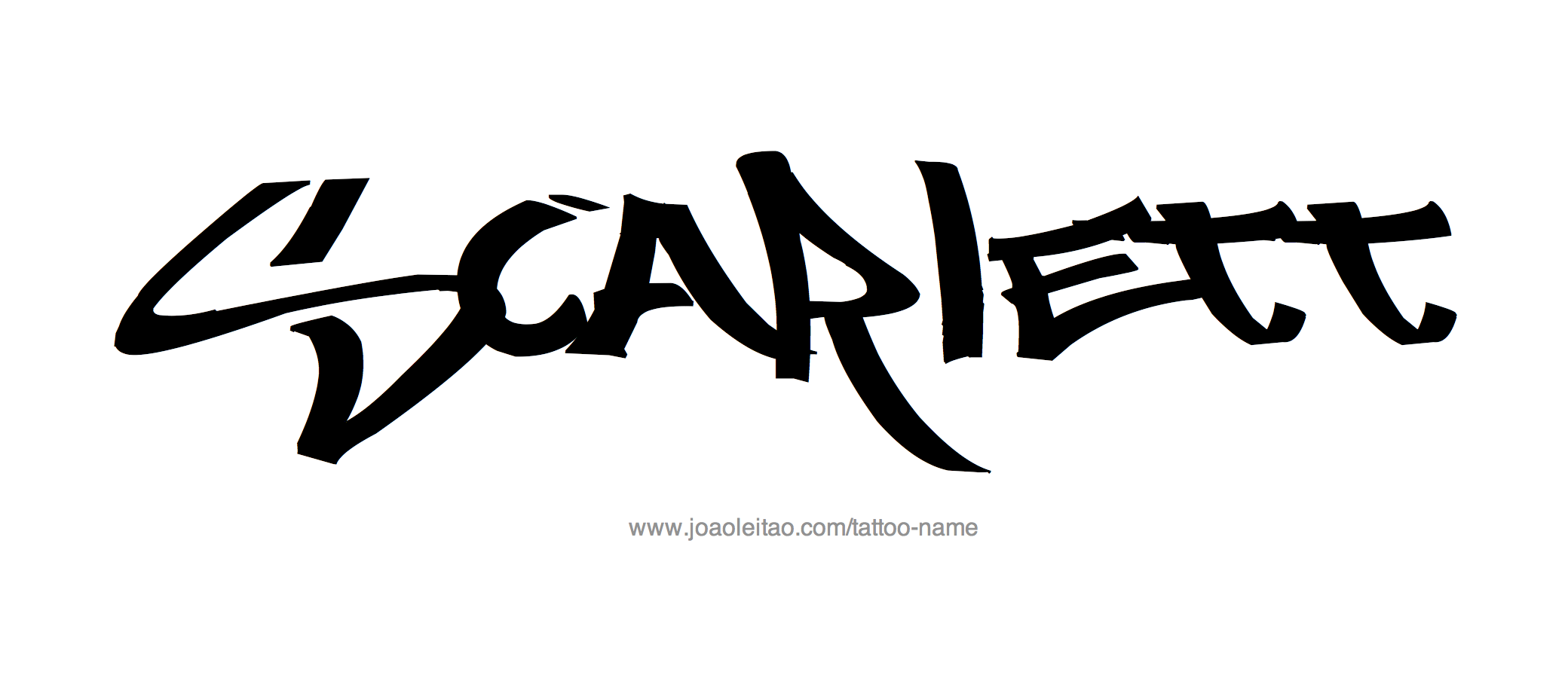 Tattoo Design Name Scarlett 