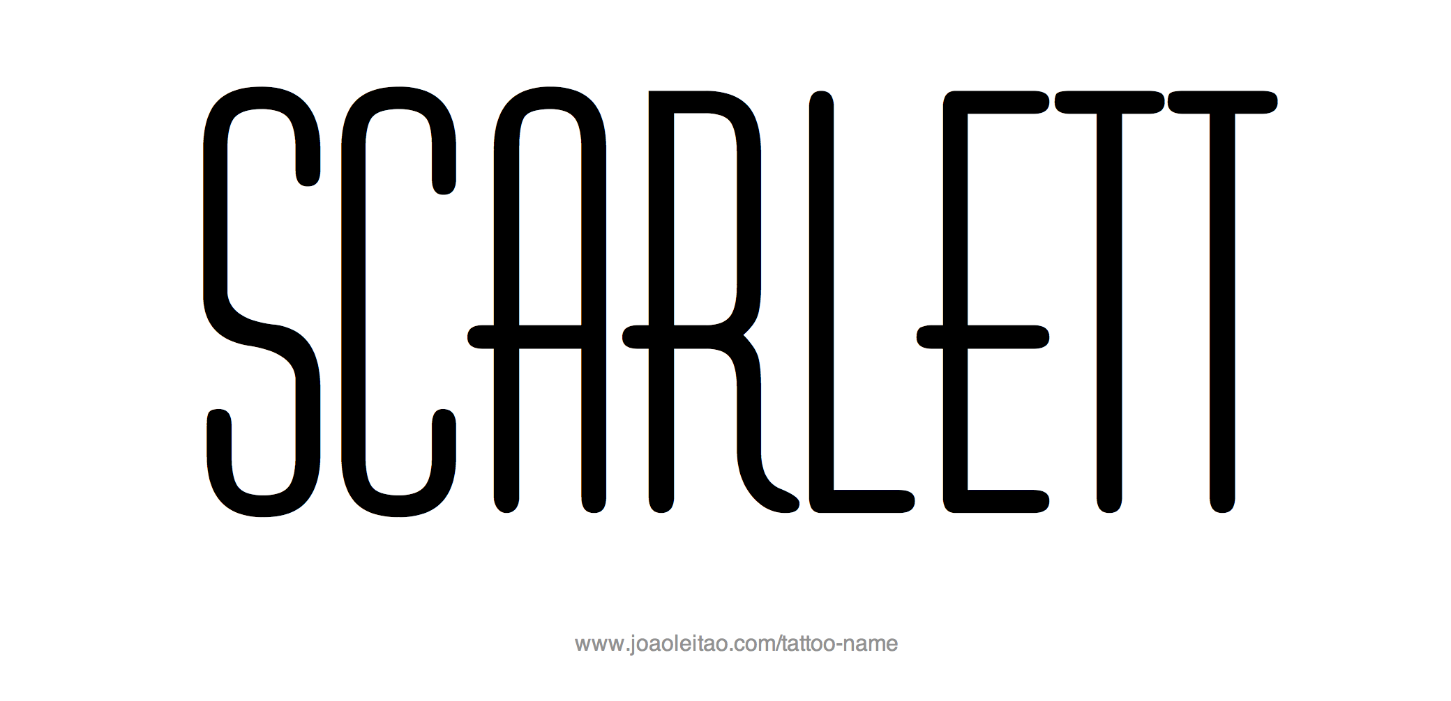 Tattoo Design Name Scarlett 