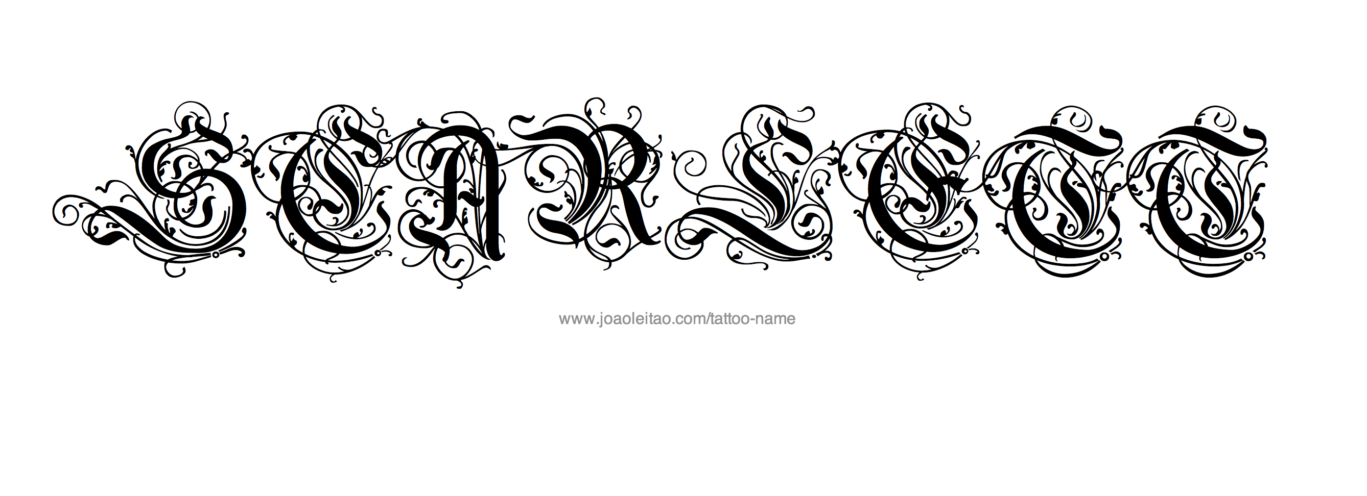 Tattoo Design Name Scarlett 