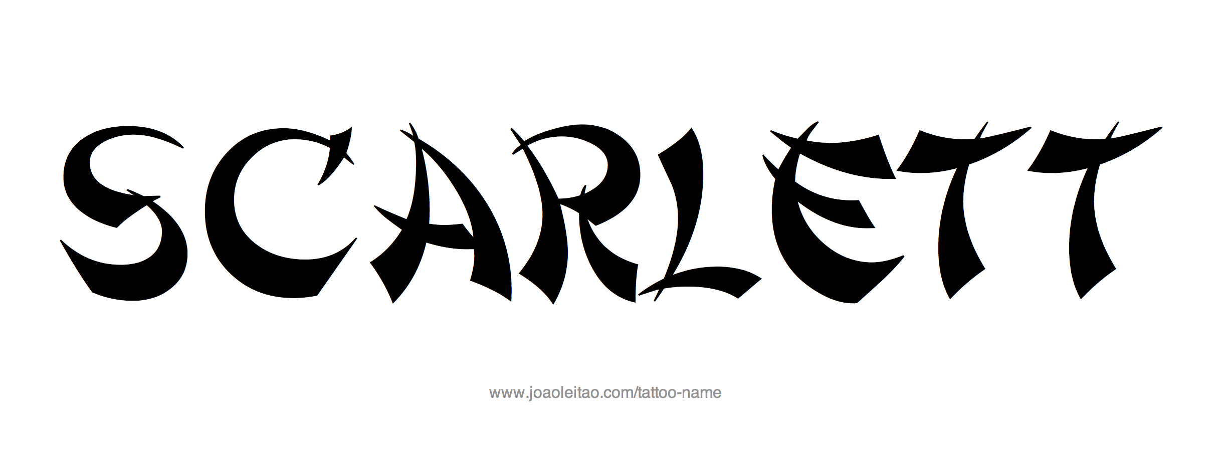 Tattoo Design Name Scarlett 