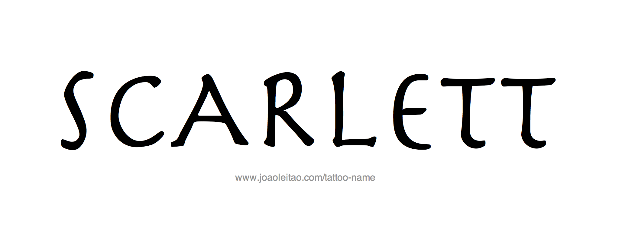 Tattoo Design Name Scarlett 