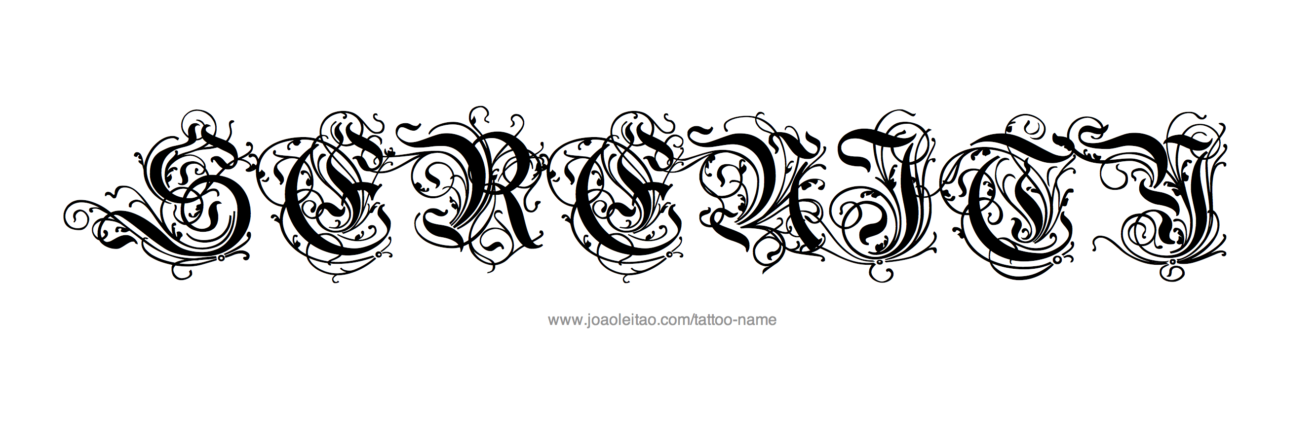 Tattoo Design Name Serenity 