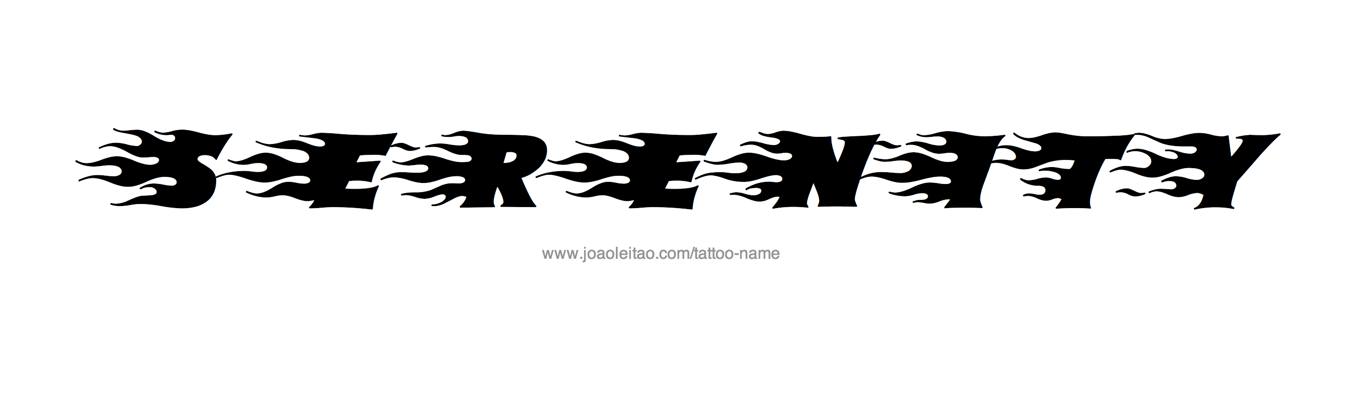 Tattoo Design Name Serenity 