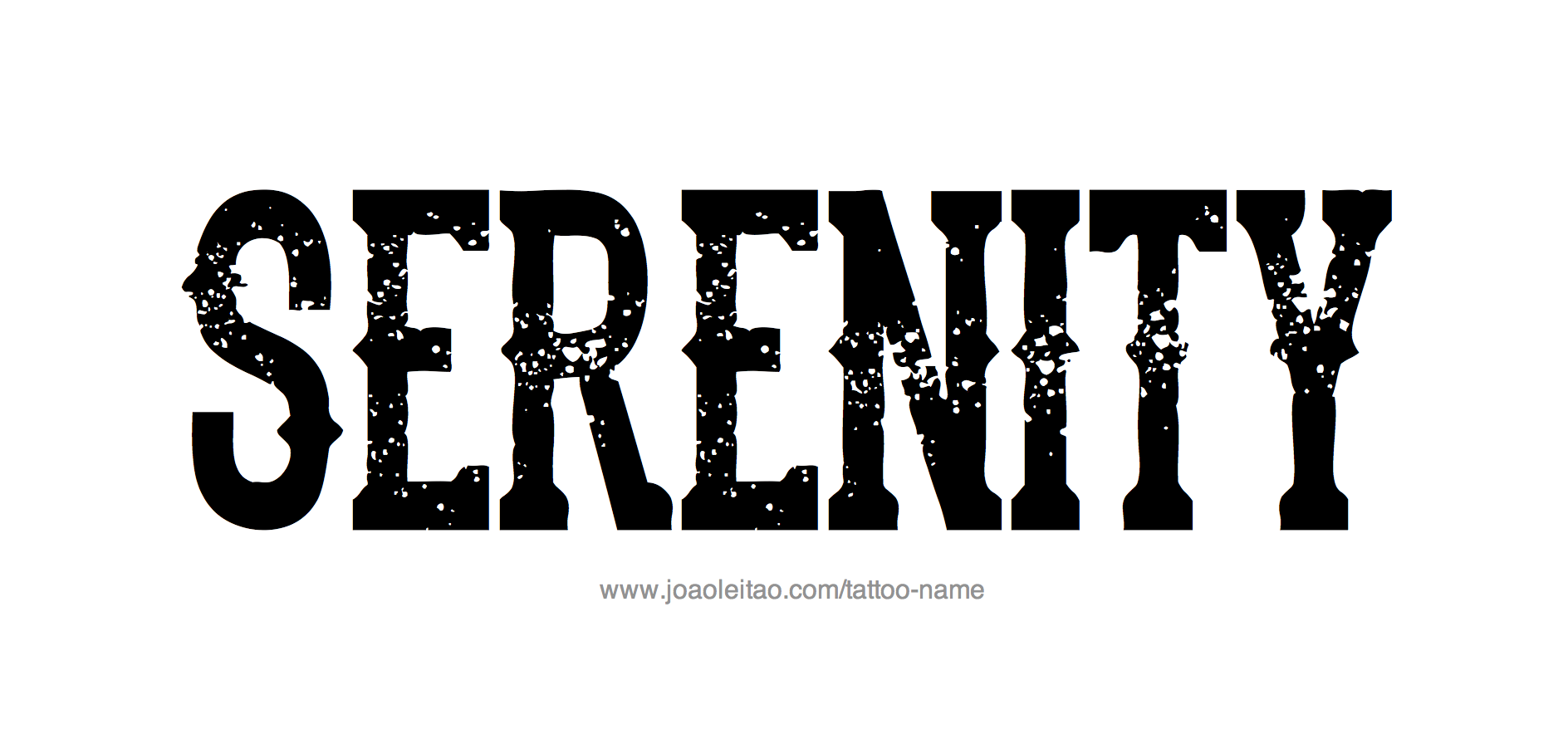 Tattoo Design Name Serenity 