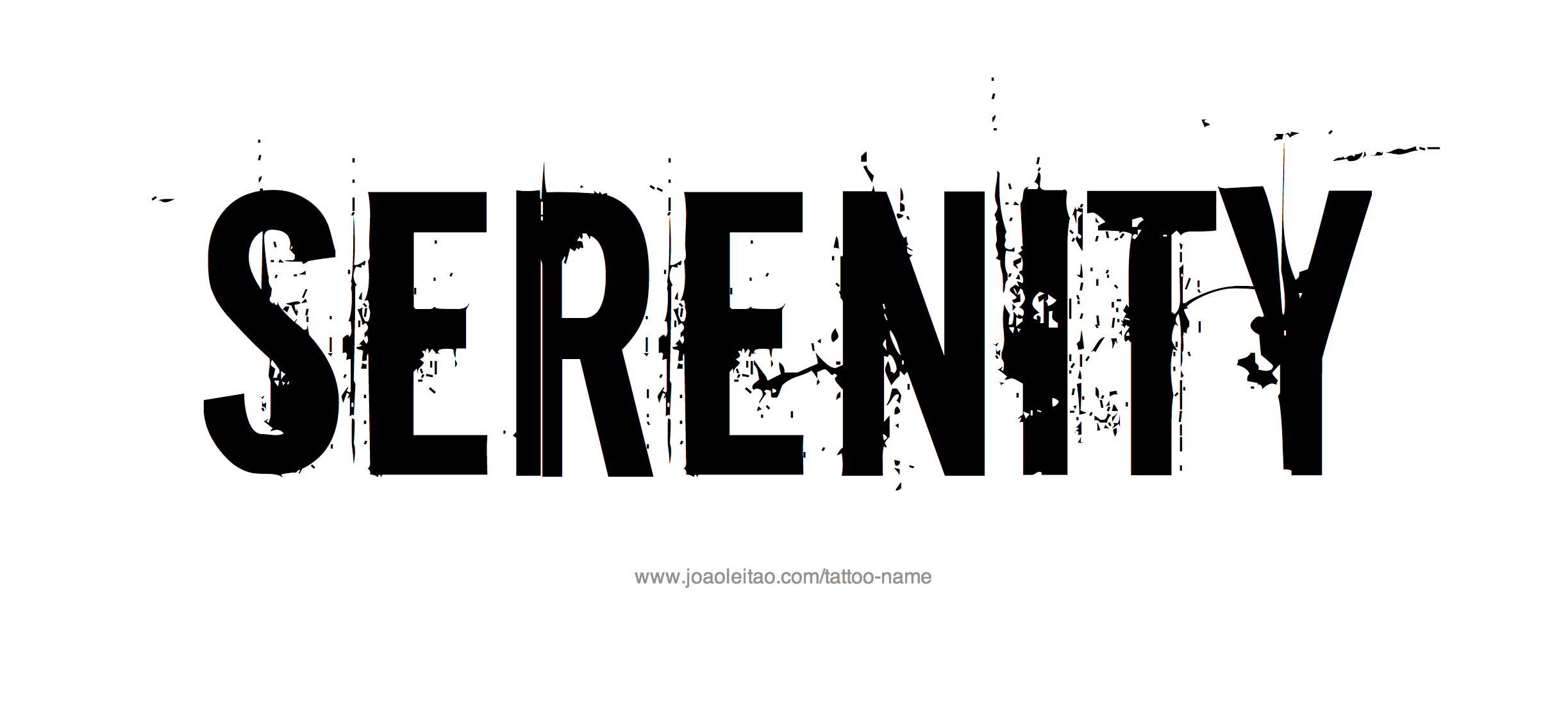 Tattoo Design Name Serenity 