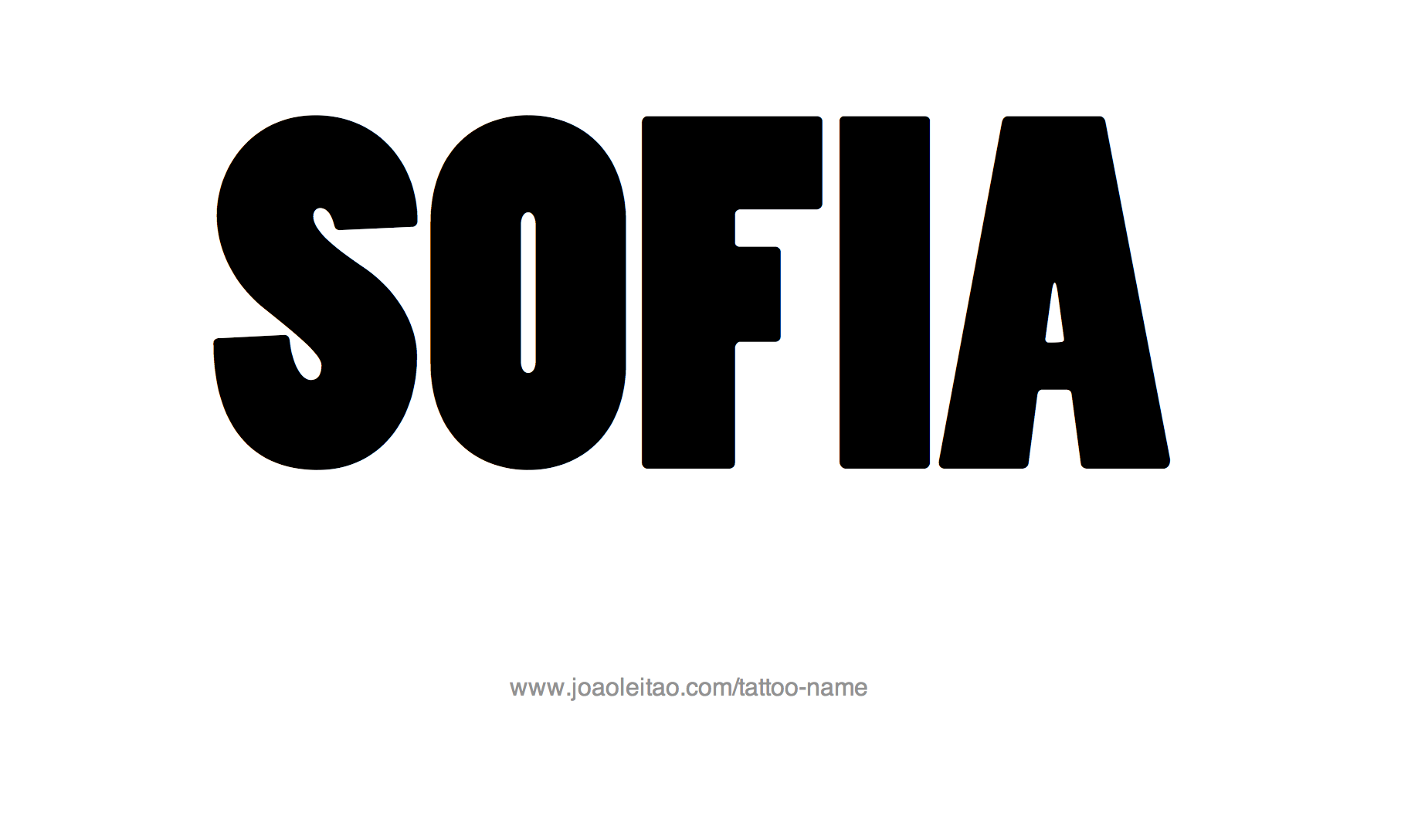 Tattoo Design Name Sofia 