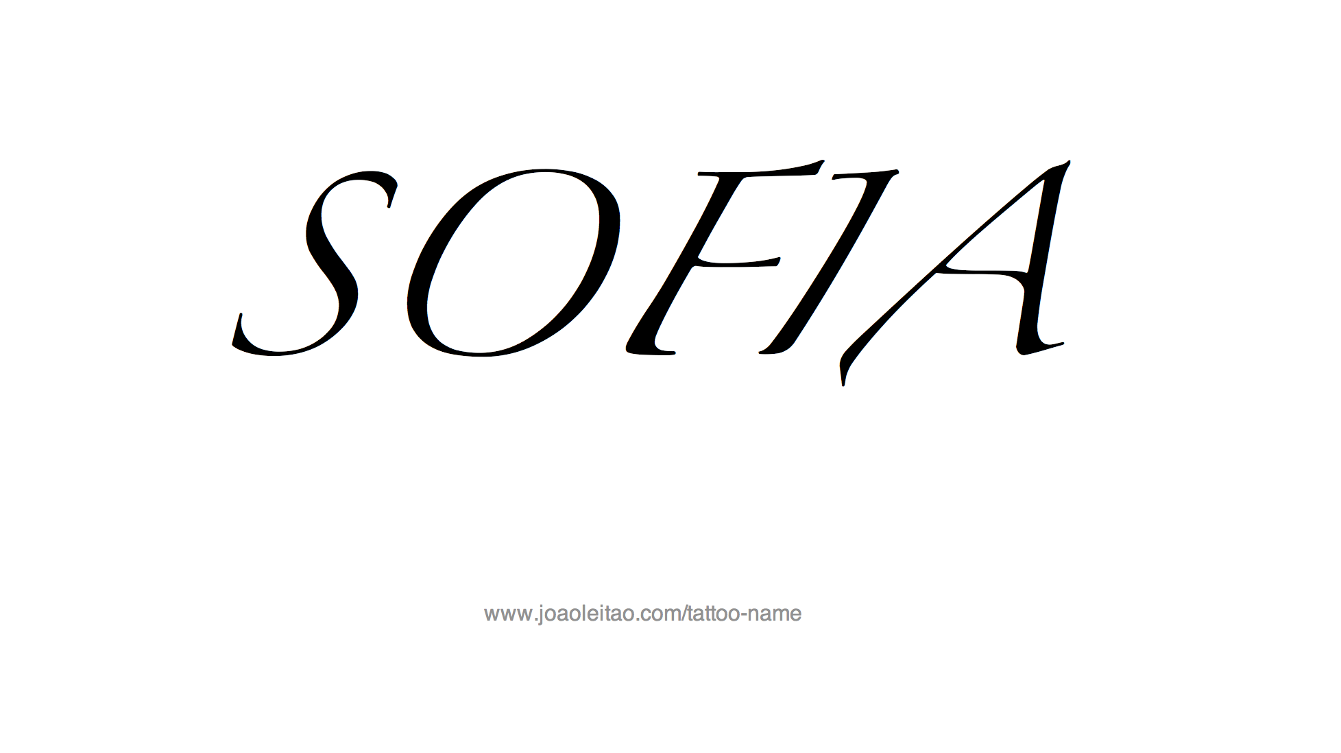 Tattoo Design Name Sofia 