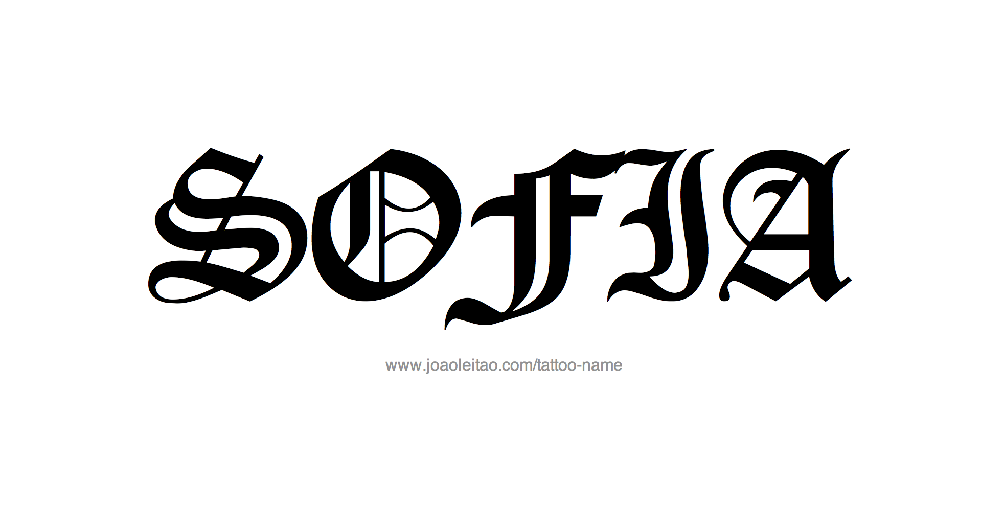 Tattoo Design Name Sofia 