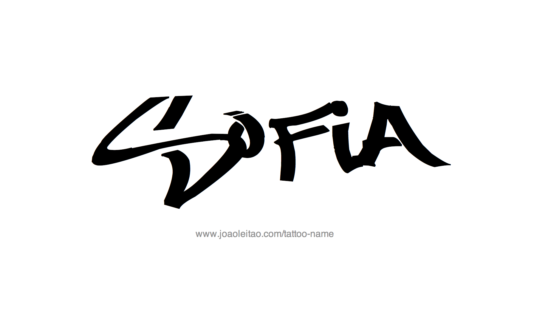 Sofia Name Tattoo Designs