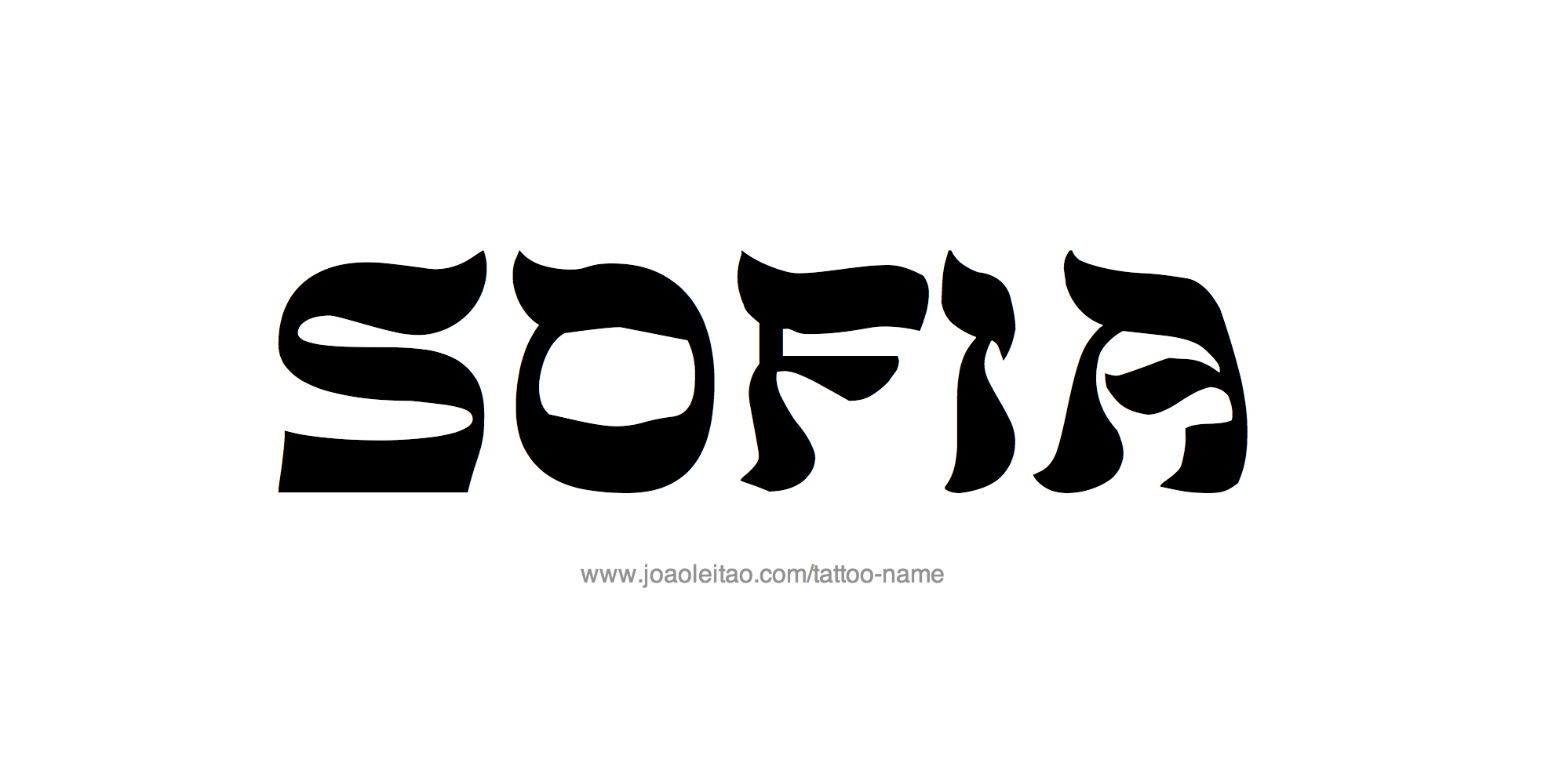 Tattoo Design Name Sofia 