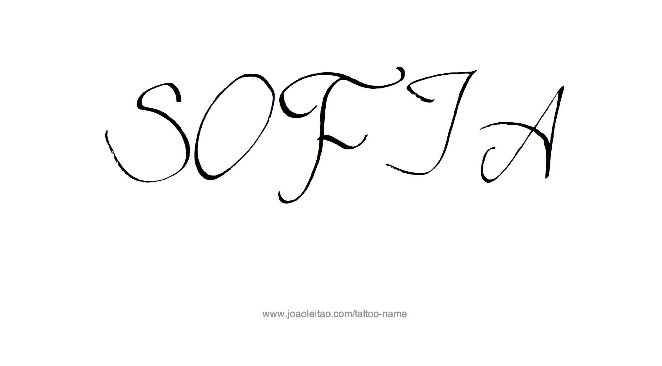 Tattoo Design Name Sofia 