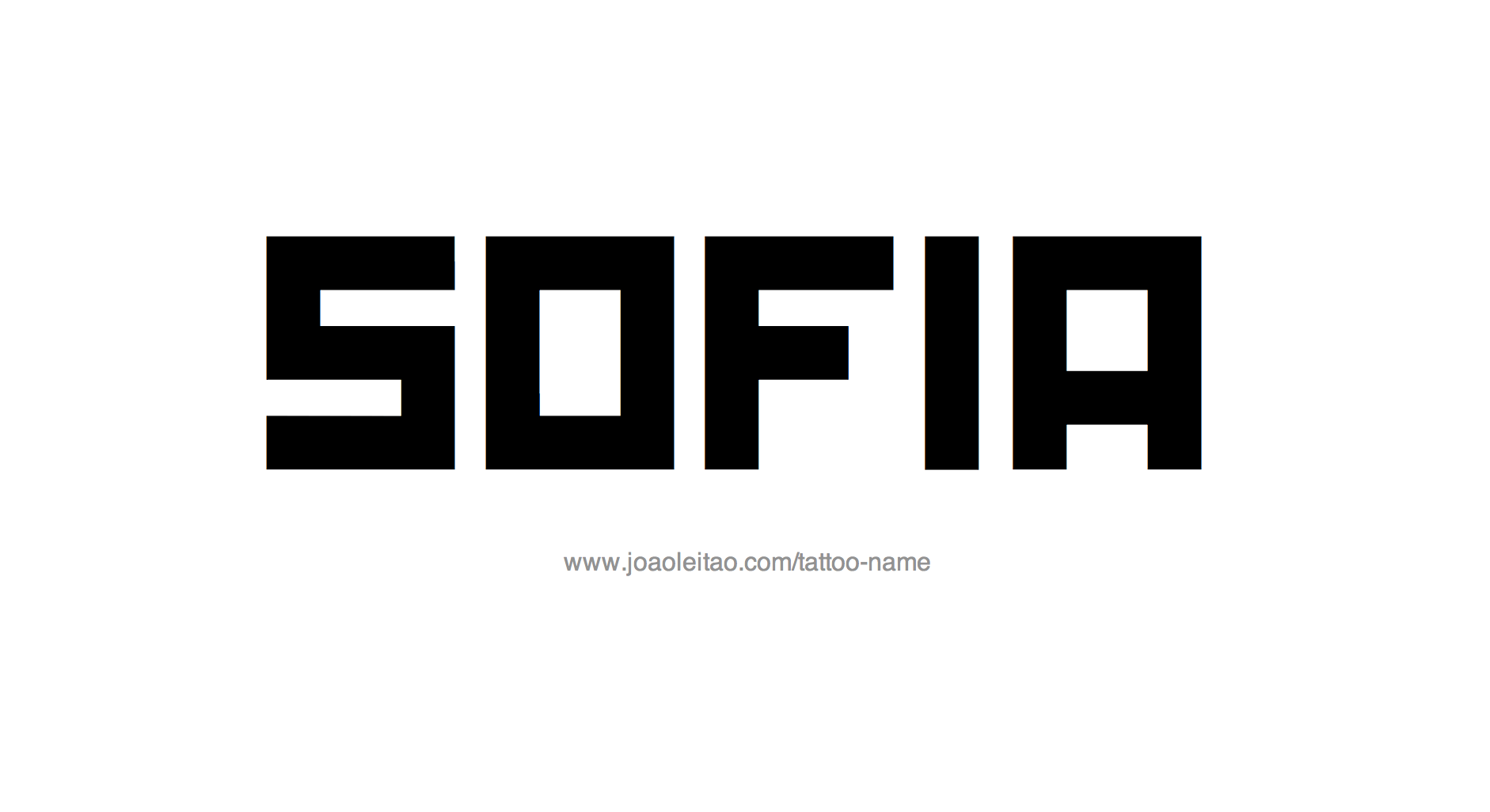 Tattoo Design Name Sofia 