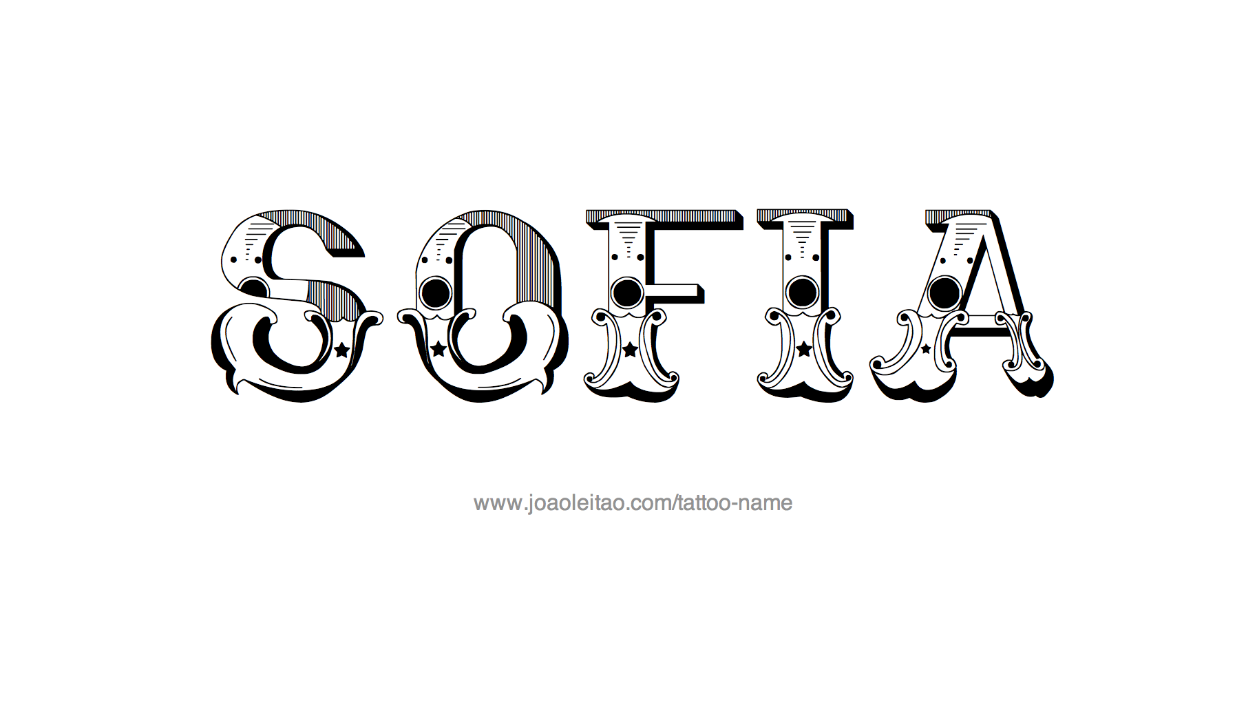 Tattoo Design Name Sofia 