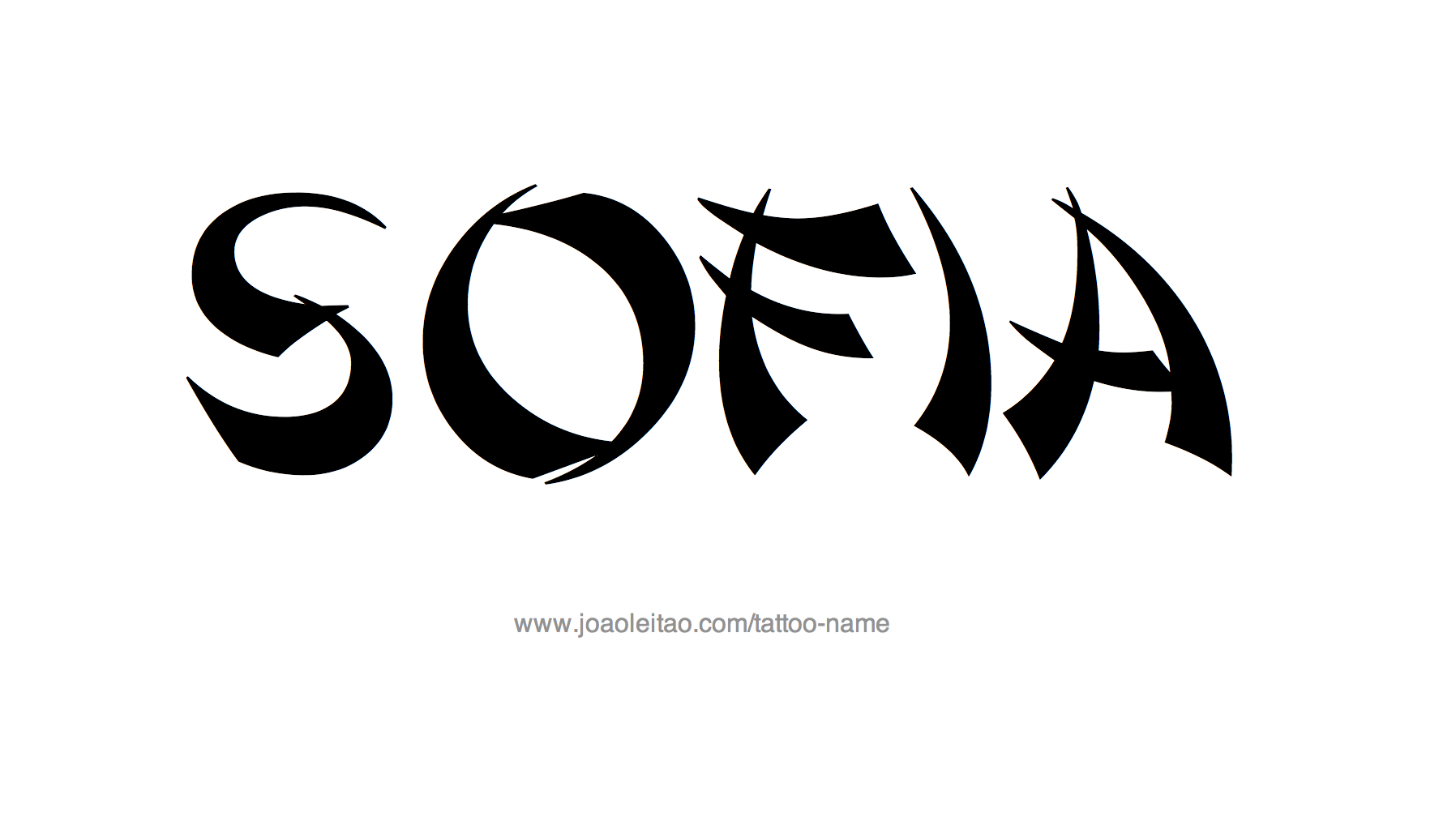 Tattoo Design Name Sofia 