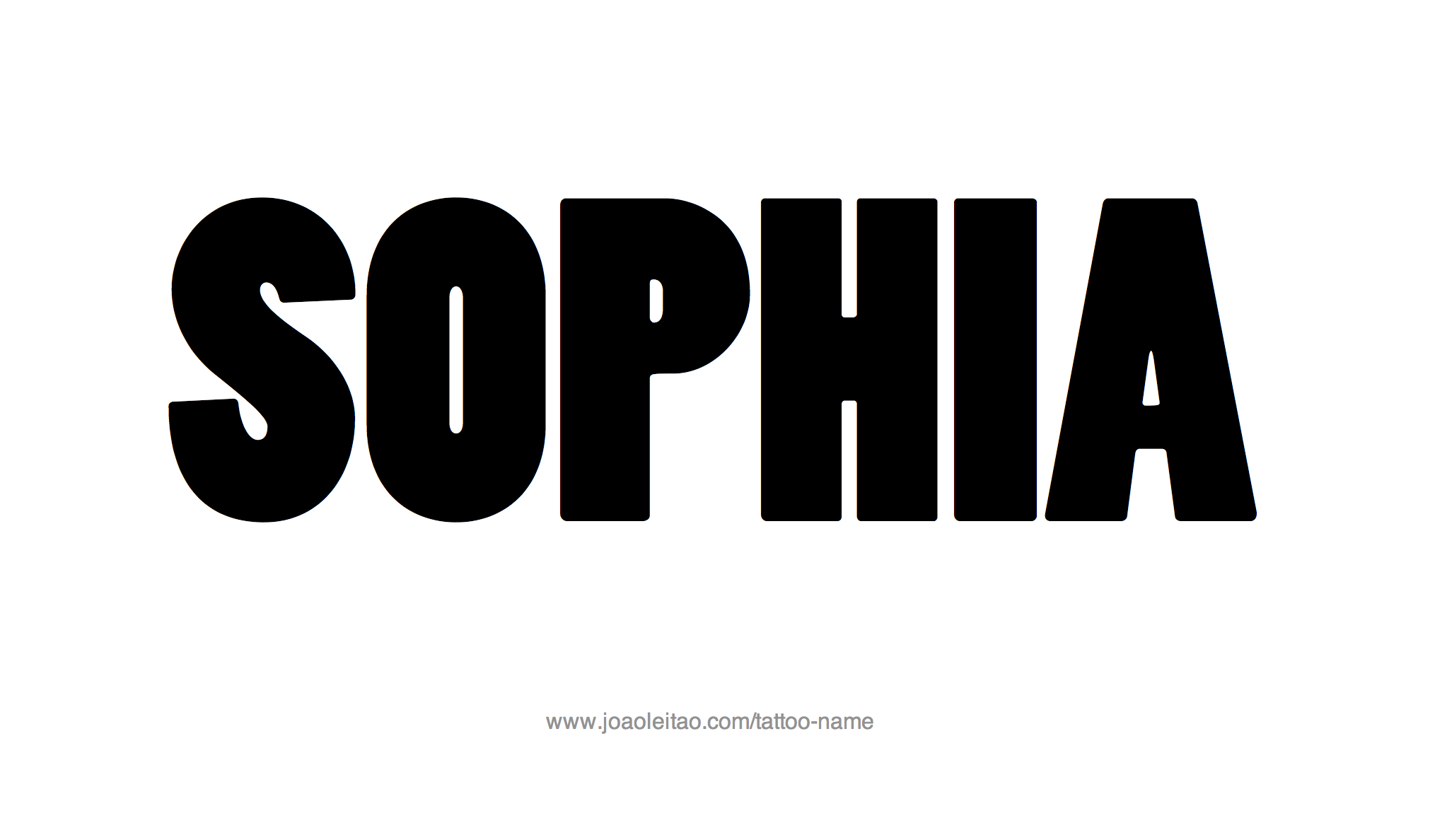 Tattoo Design Name Sophia 