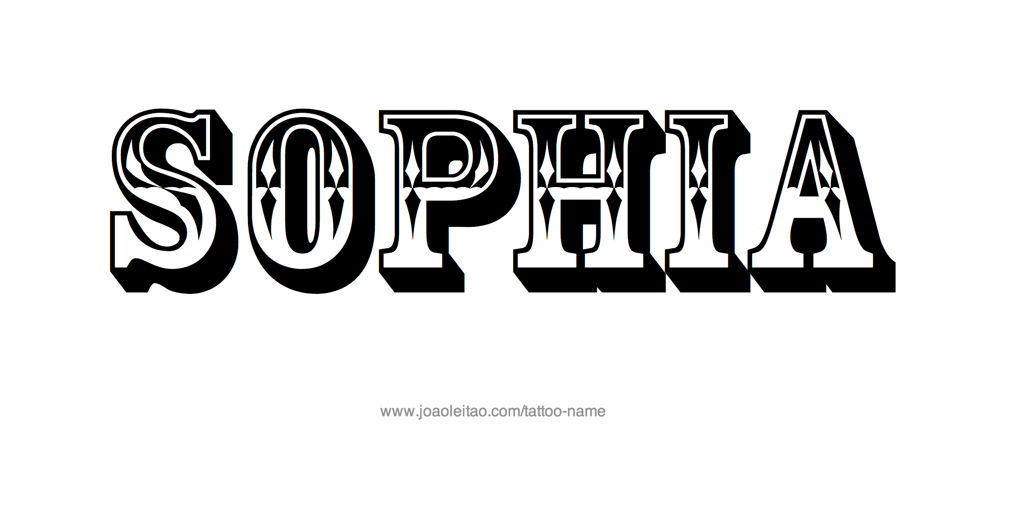 Tattoo Design Name Sophia 