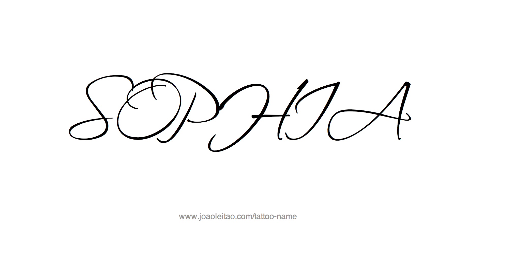 Tattoo Design Name Sophia 