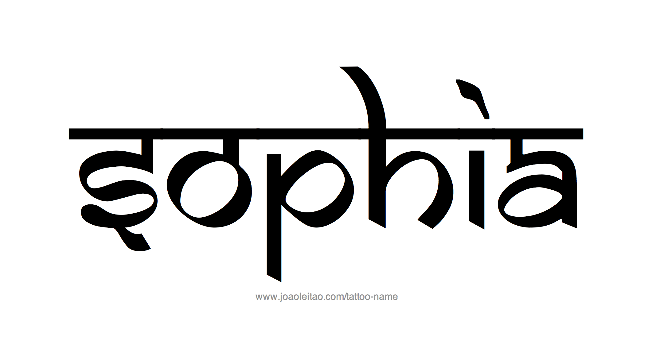 Tattoo Design Name Sophia 