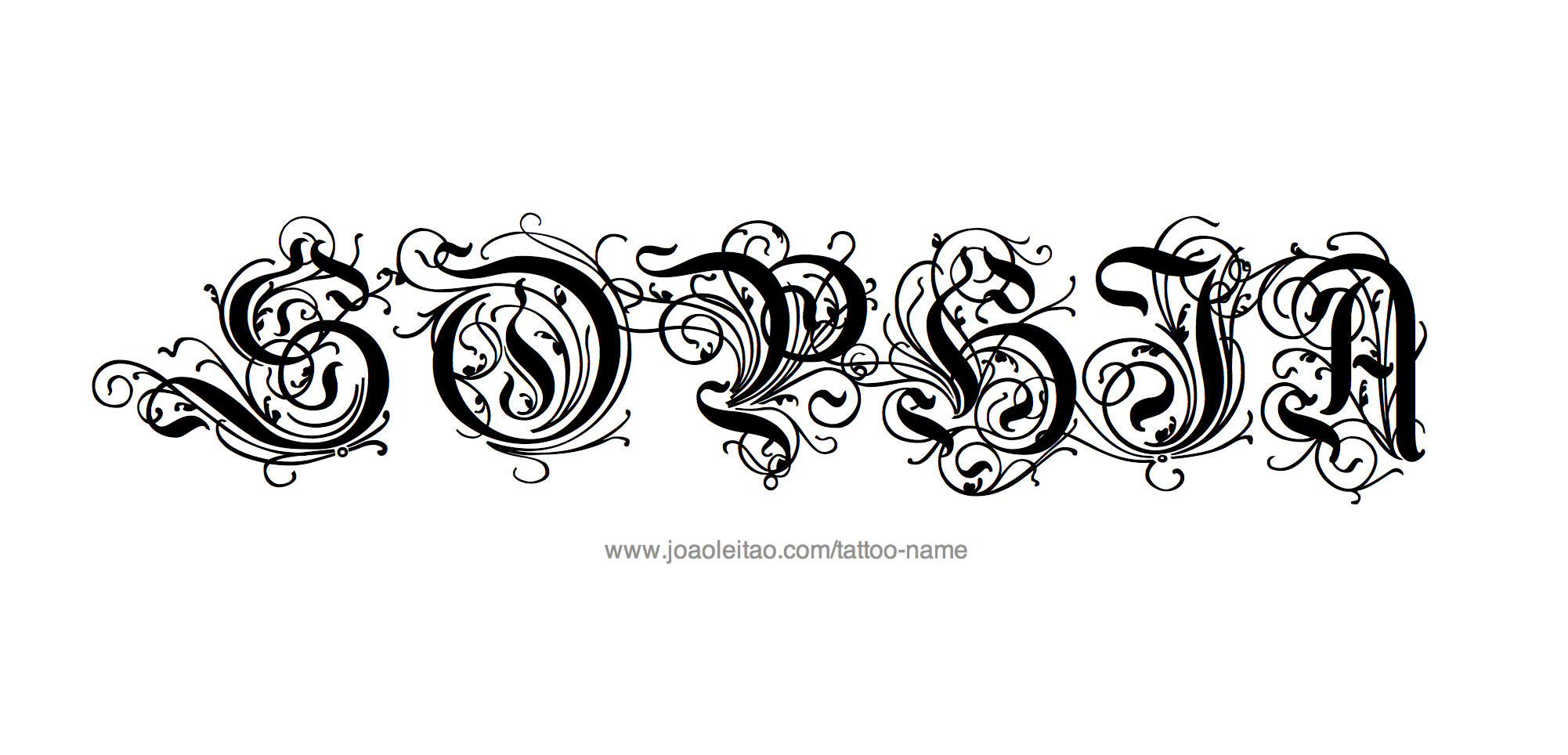 Tattoo Design Name Sophia 