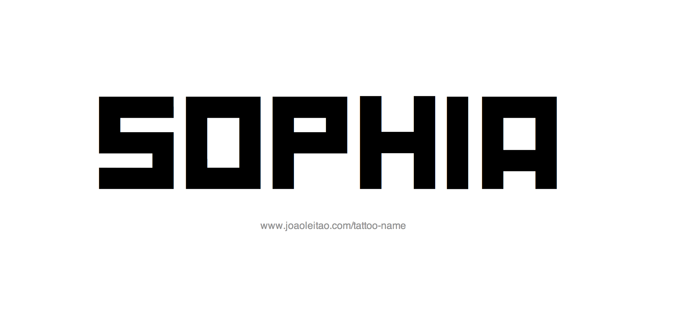 Tattoo Design Name Sophia 