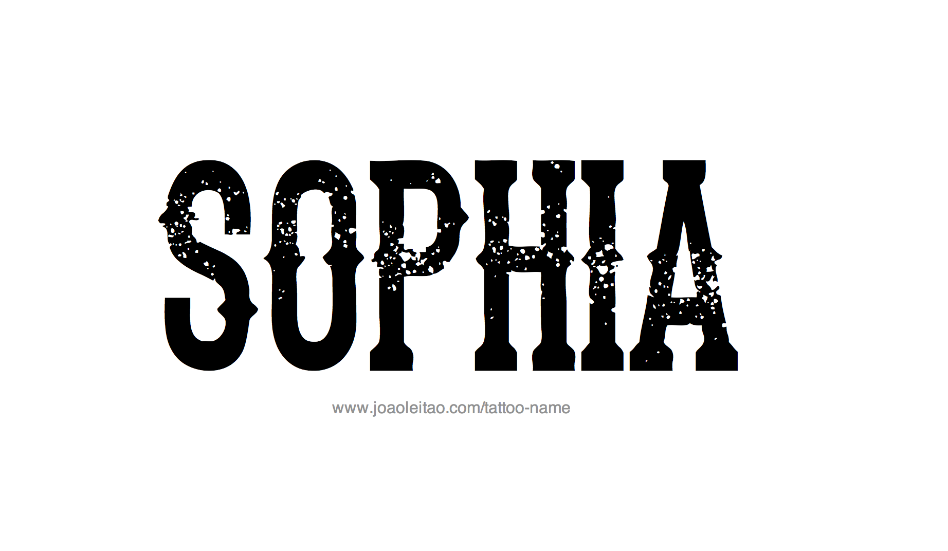 Tattoo Design Name Sophia 