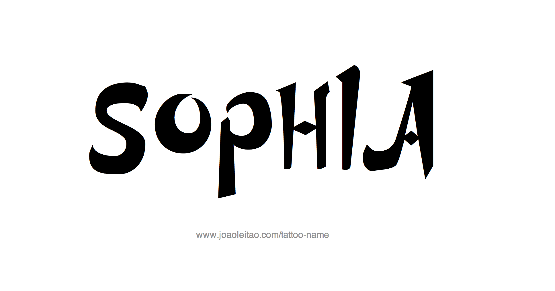 Tattoo Design Name Sophia 