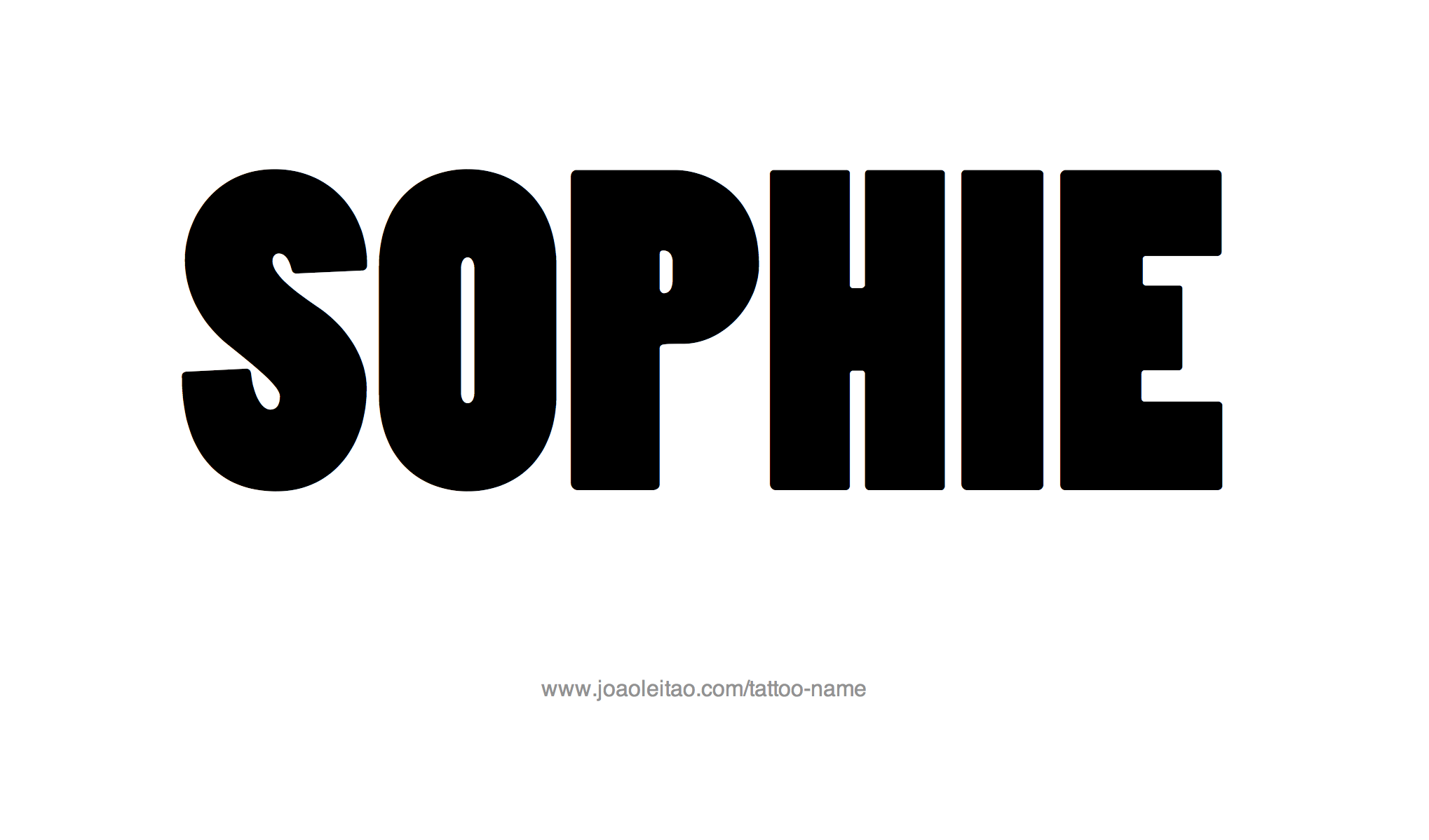 Tattoo Design Name Sophie 