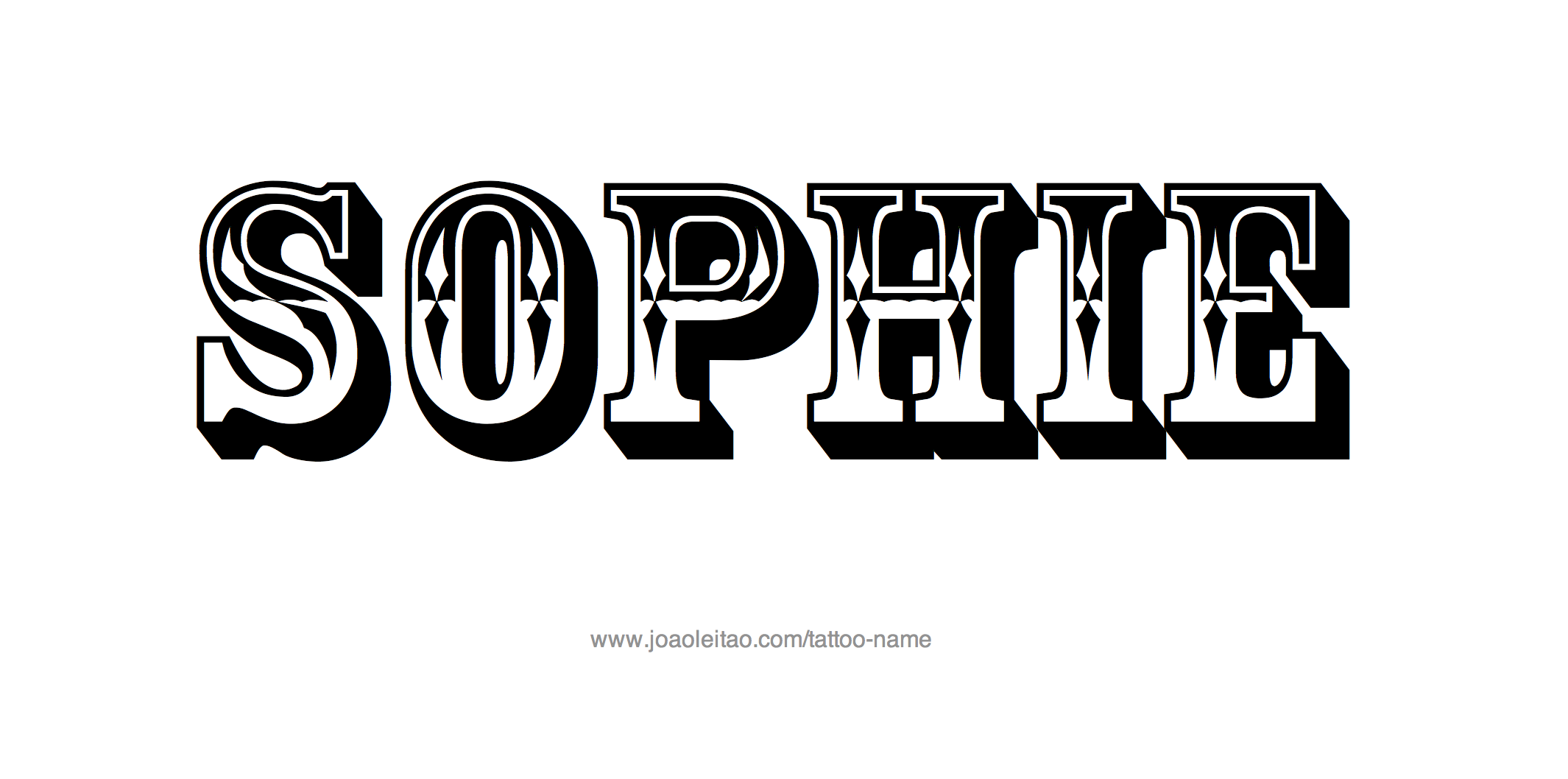 Tattoo Design Name Sophie 