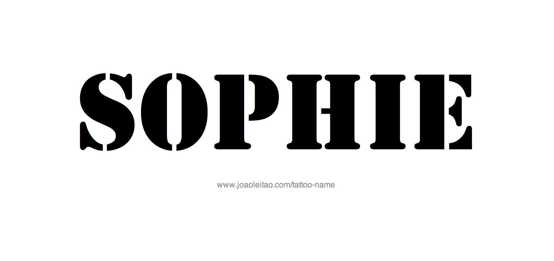 Tattoo Design Name Sophie 