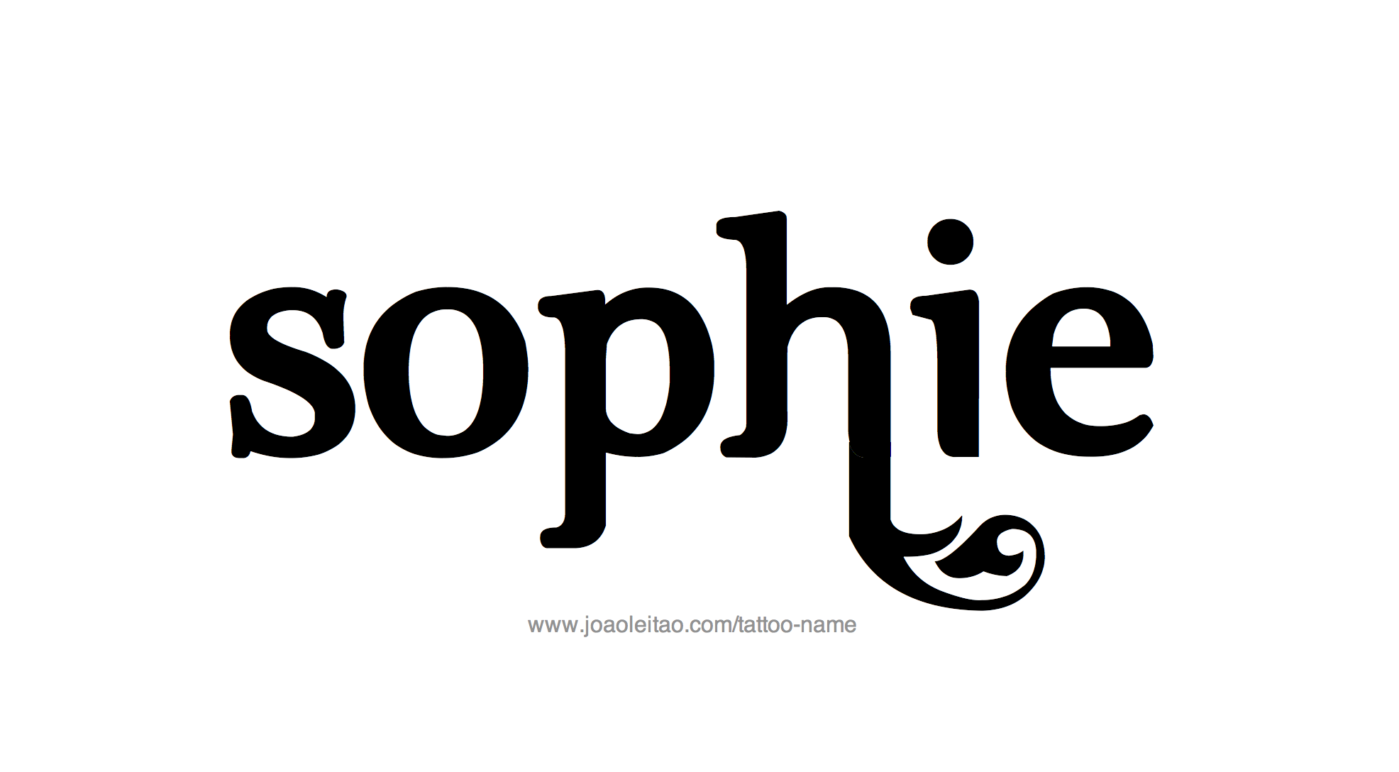 Tattoo Design Name Sophie 