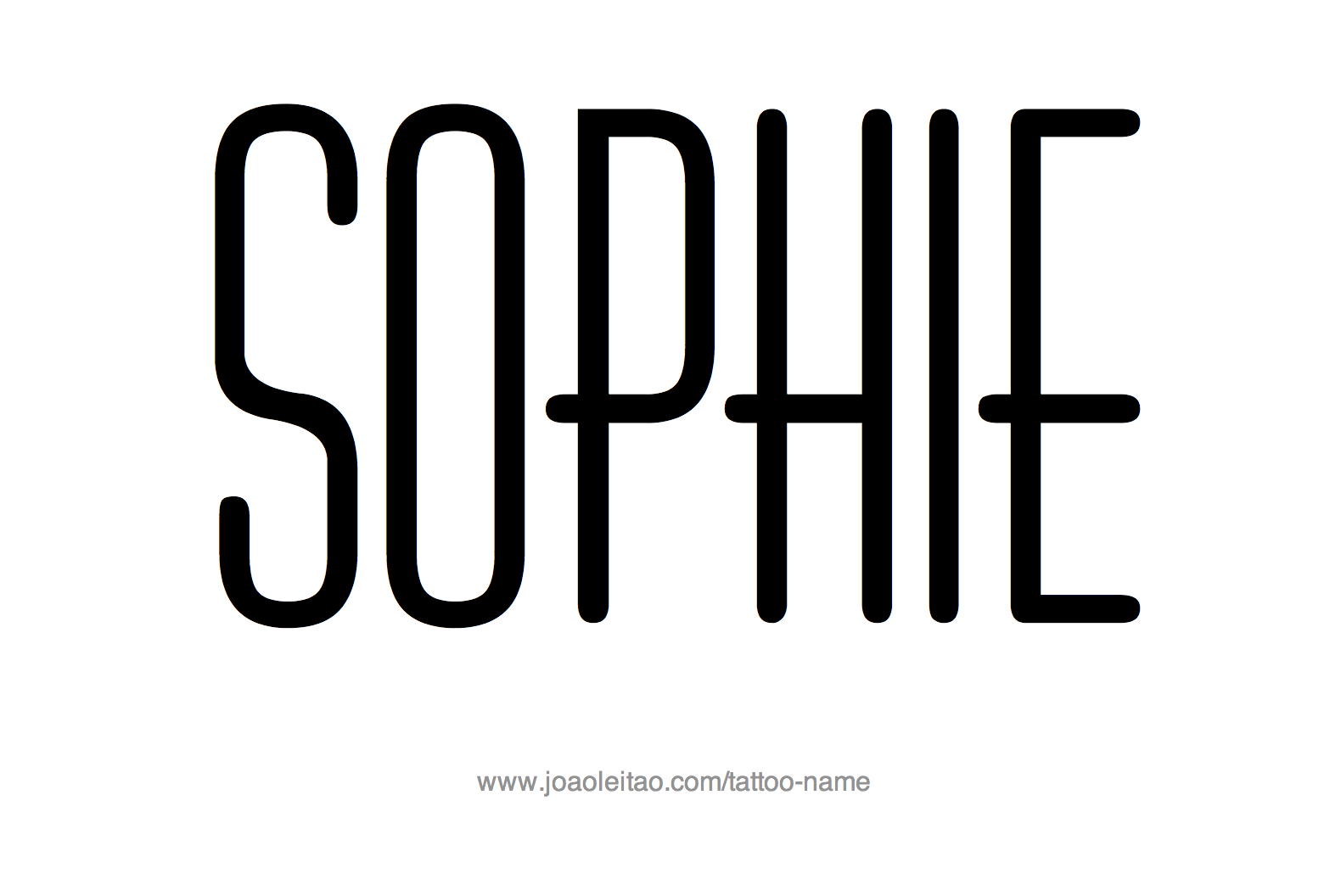 Tattoo Design Name Sophie 