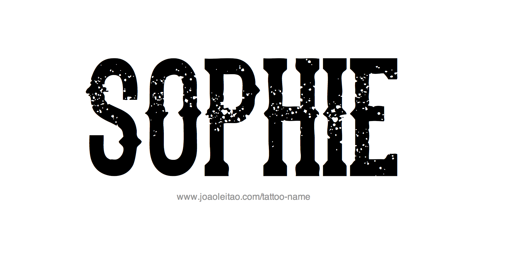 Tattoo Design Name Sophie 