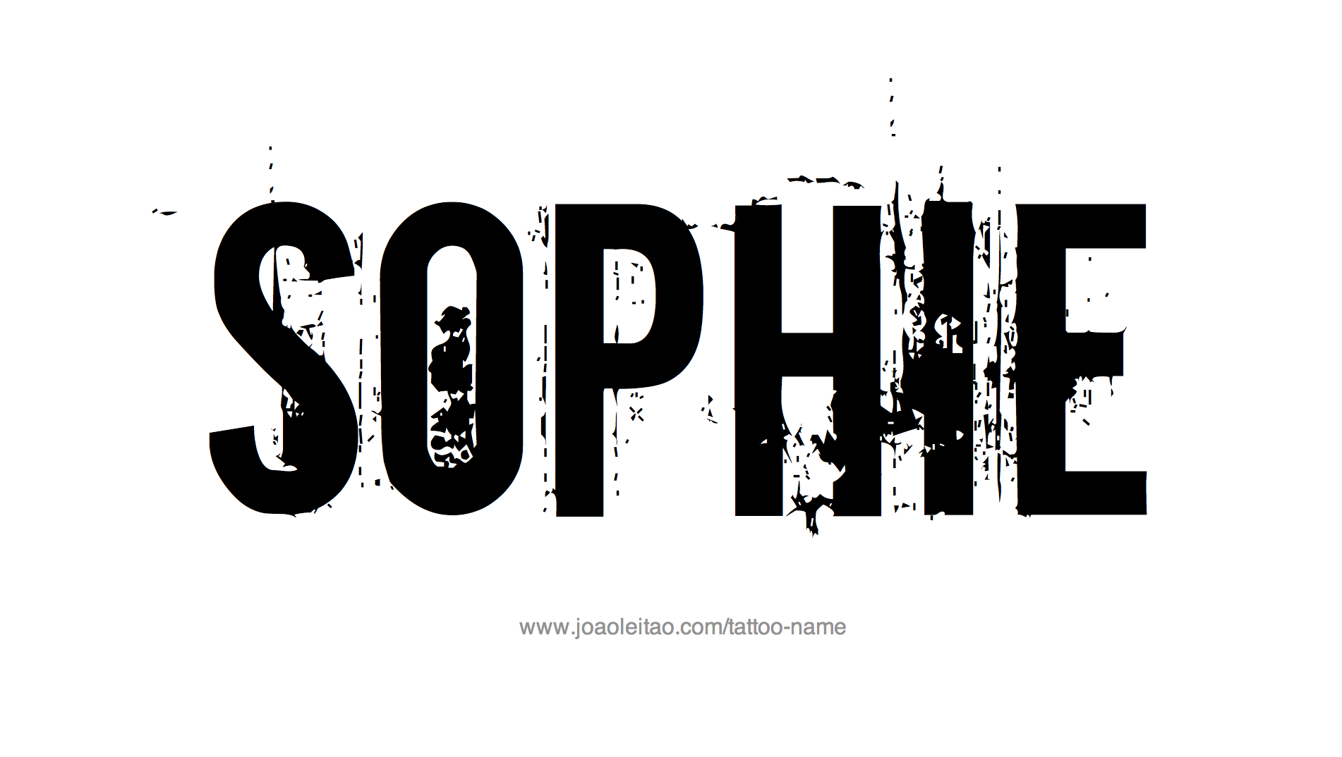 Tattoo Design Name Sophie 