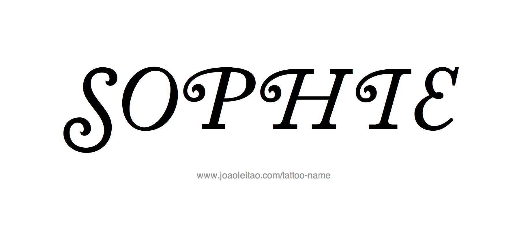 Tattoo Design Name Sophie 