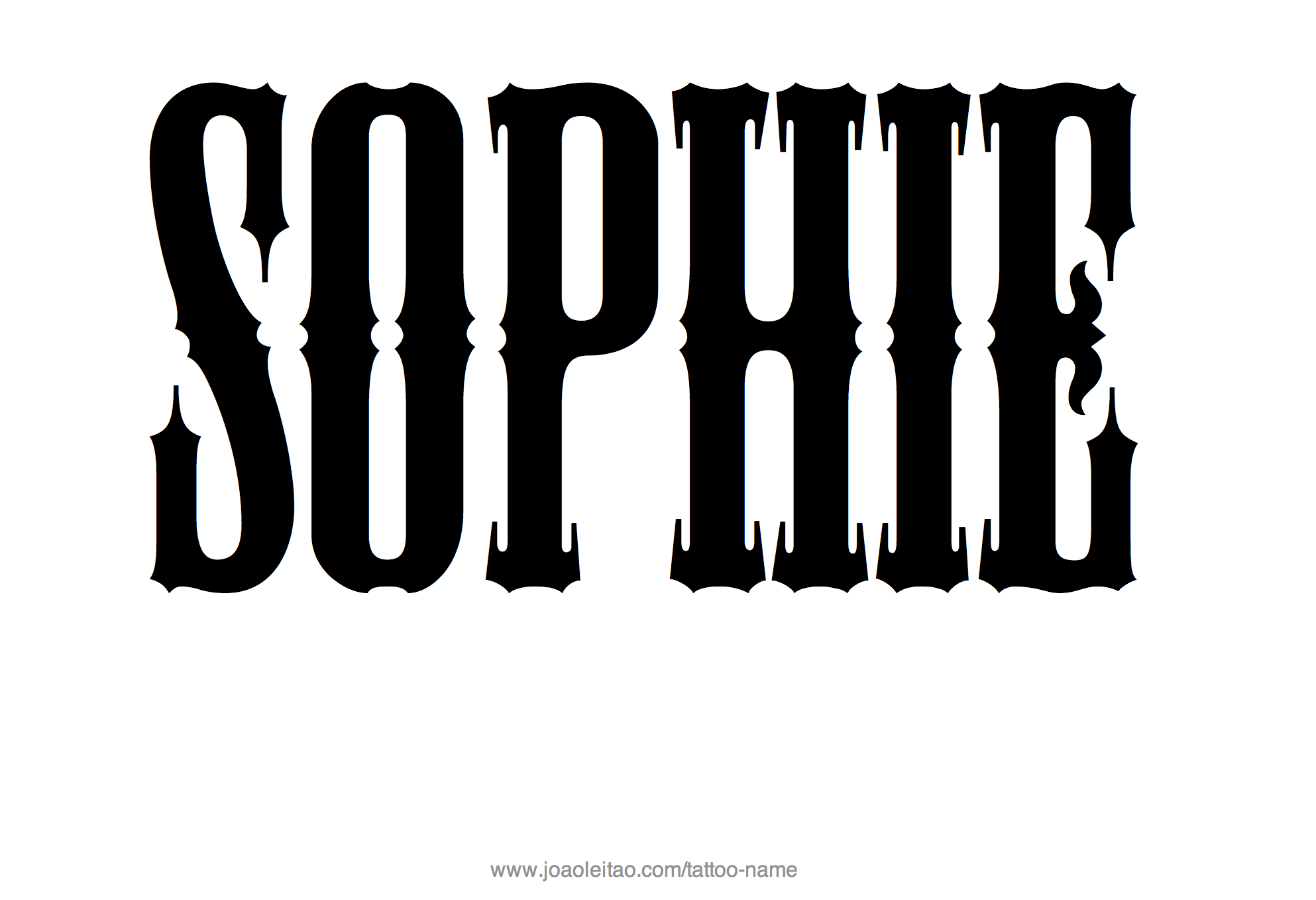 Tattoo Design Name Sophie 