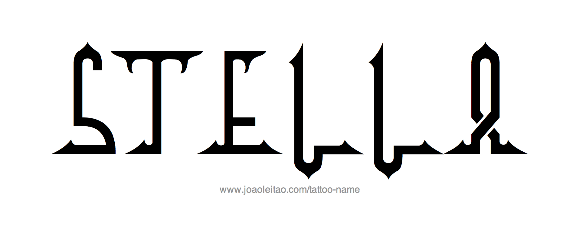 Tattoo Design Name Stella 