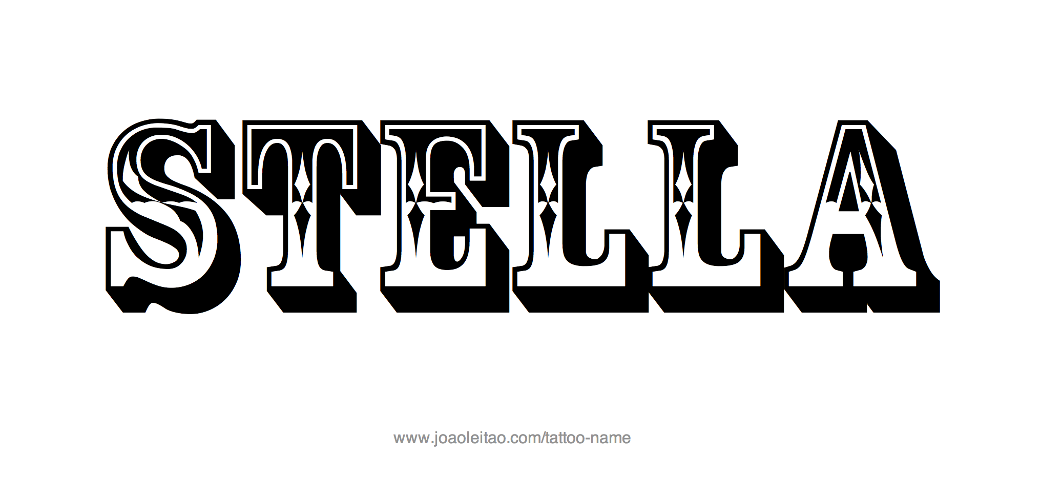 Tattoo Design Name Stella 