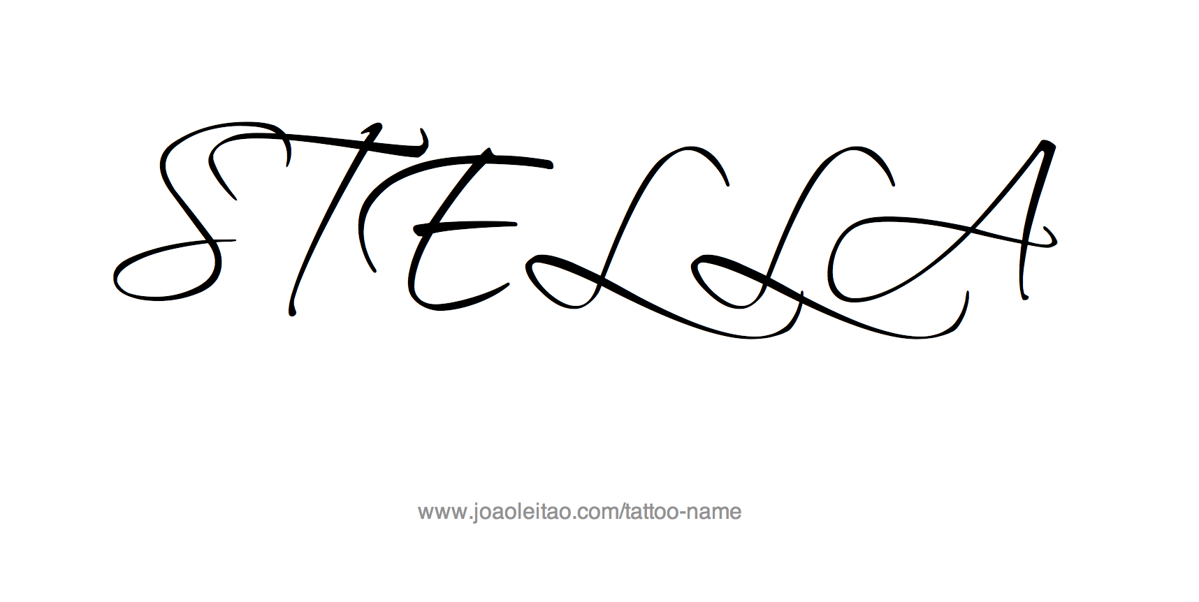 Tattoo Design Name Stella 