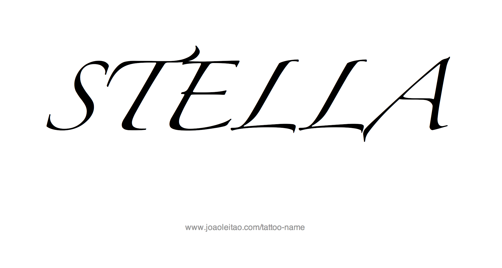 Tattoo Design Name Stella 