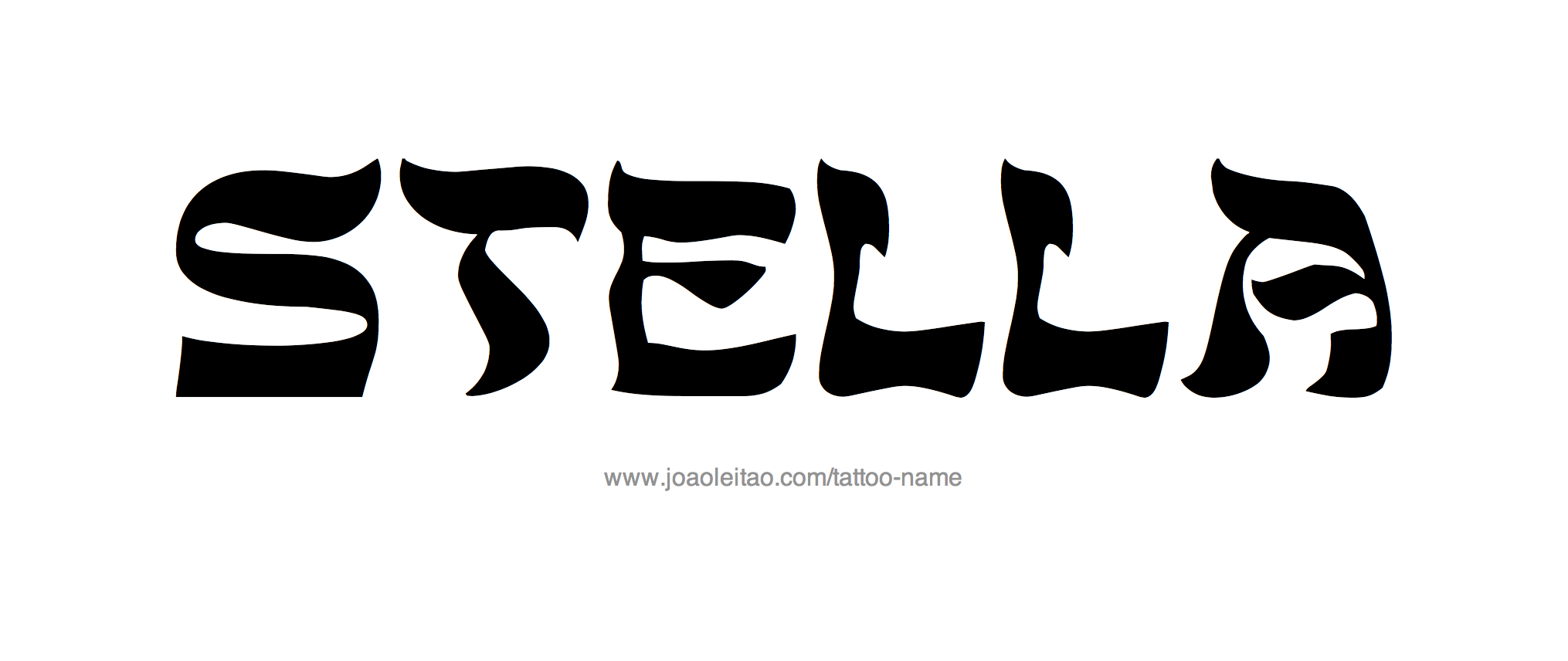 Tattoo Design Name Stella 