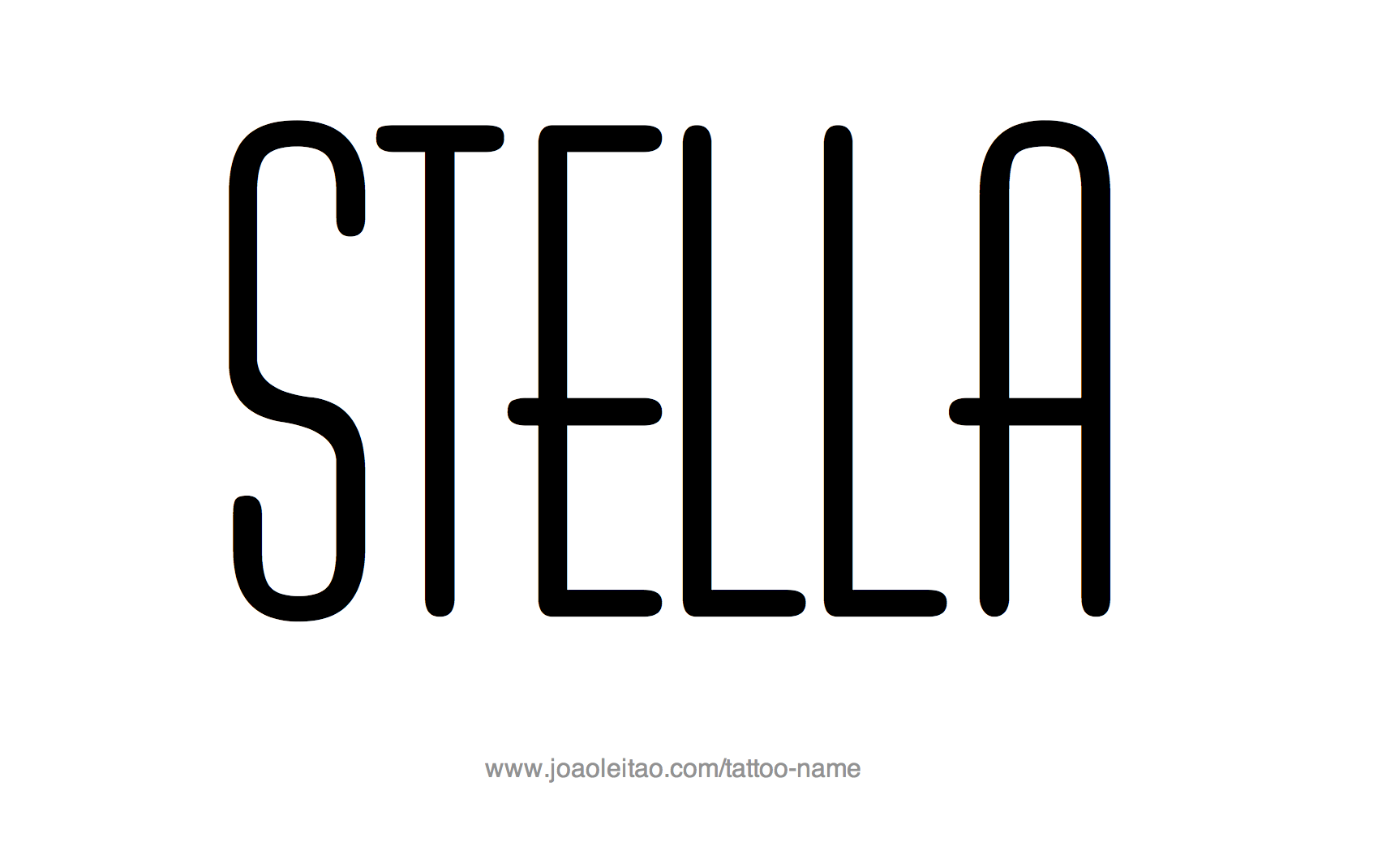 Tattoo Design Name Stella 