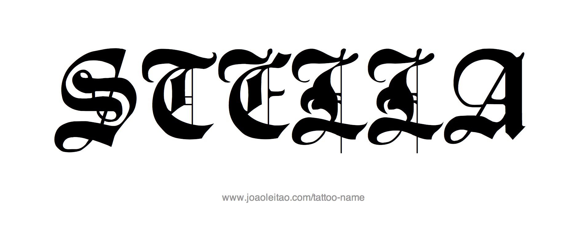 Tattoo Design Name Stella 