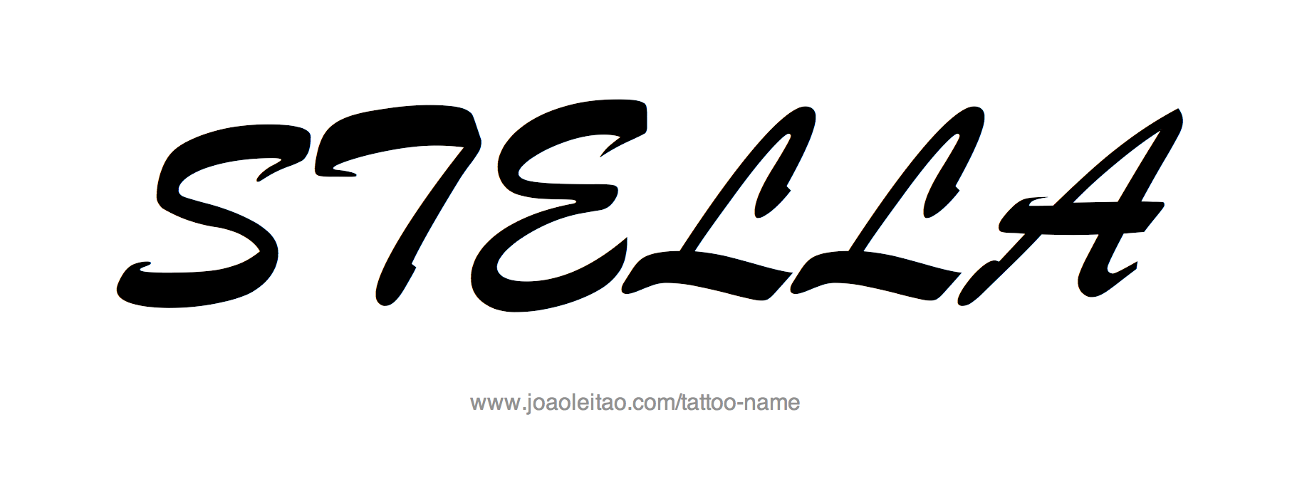 Tattoo Design Name Stella 