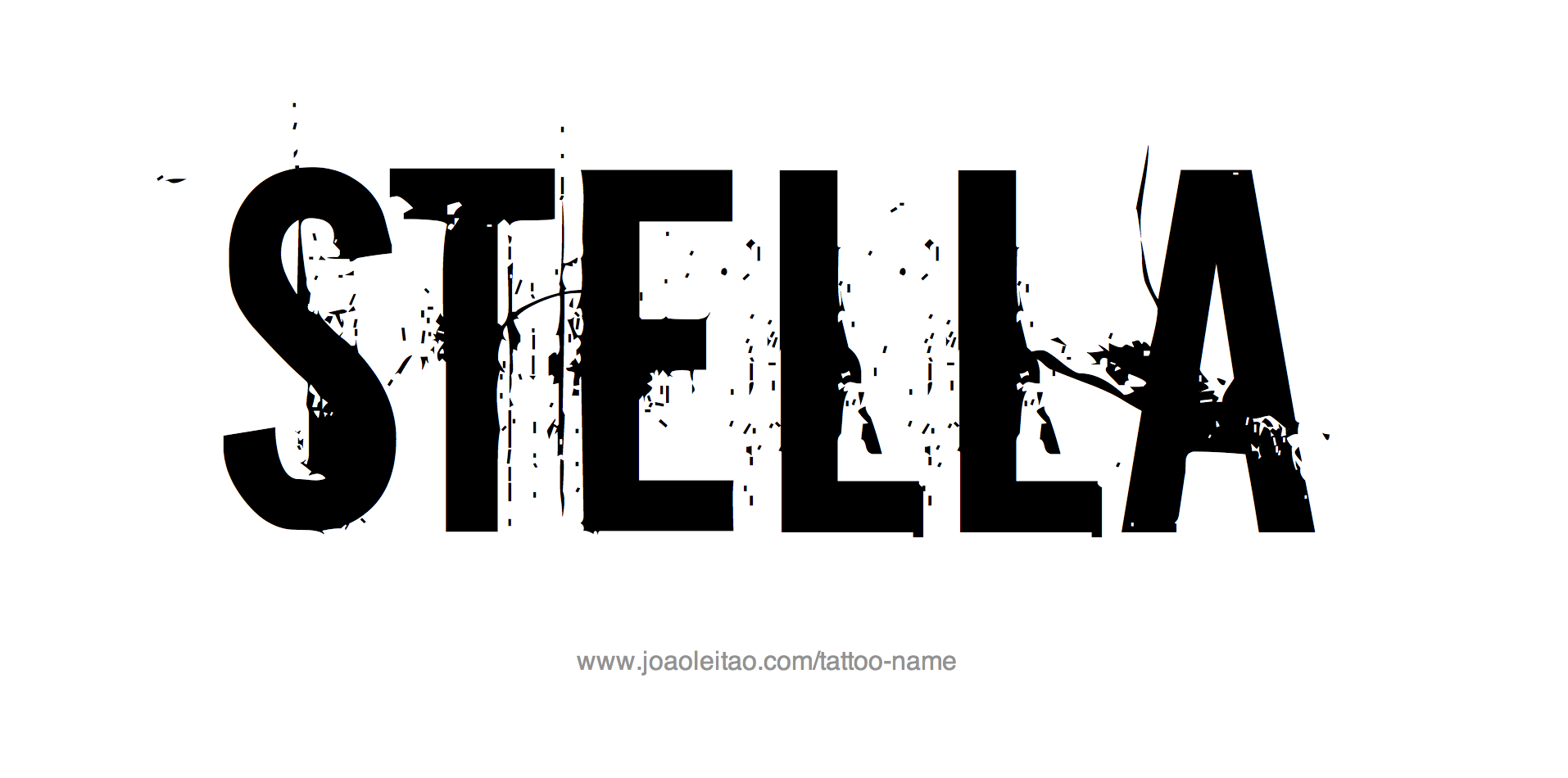 Tattoo Design Name Stella 